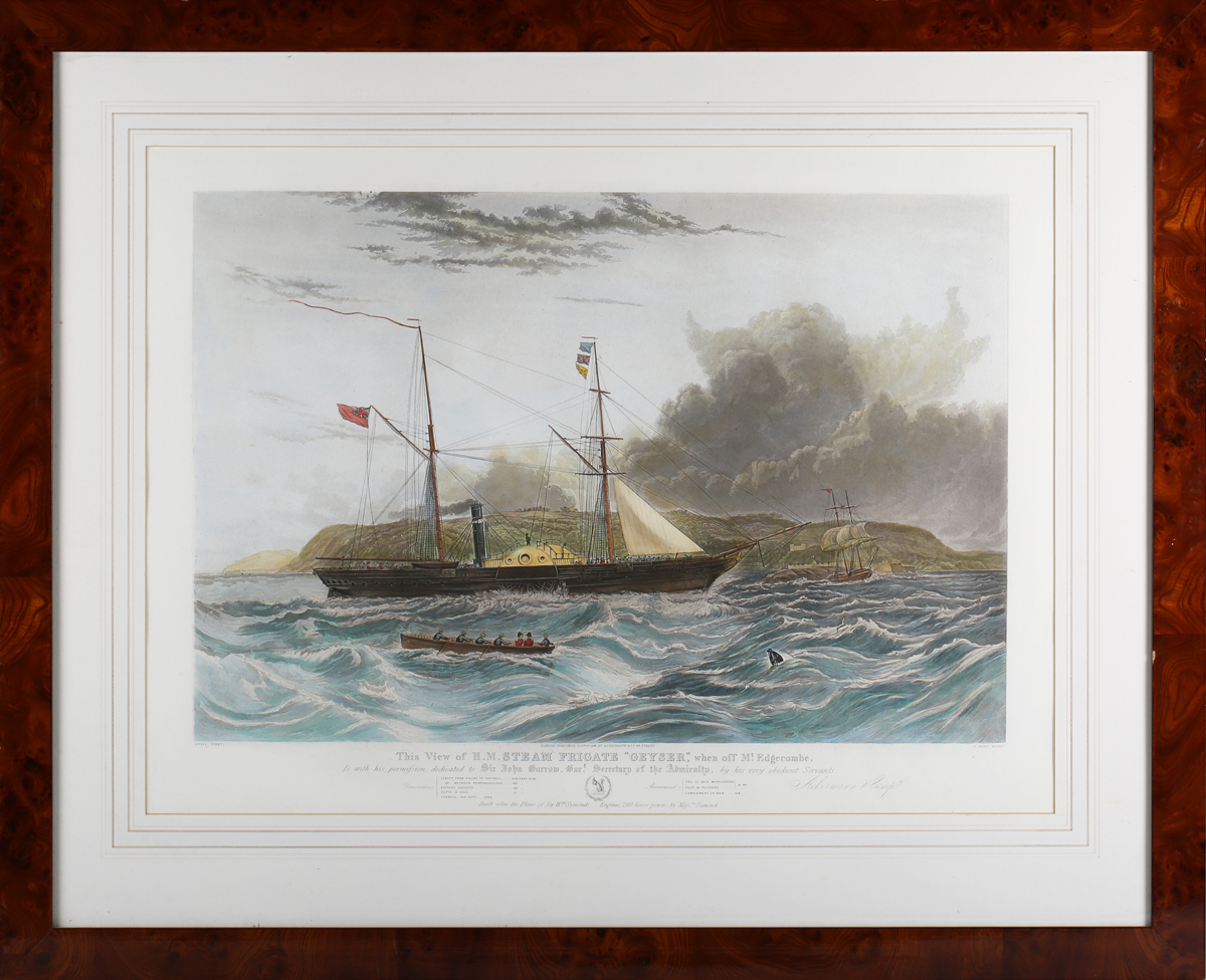 H. Papprill, after Knell - 'This View of Her Majesty's Steam Frigate Cyclops, off Spithead, under - Image 7 of 14