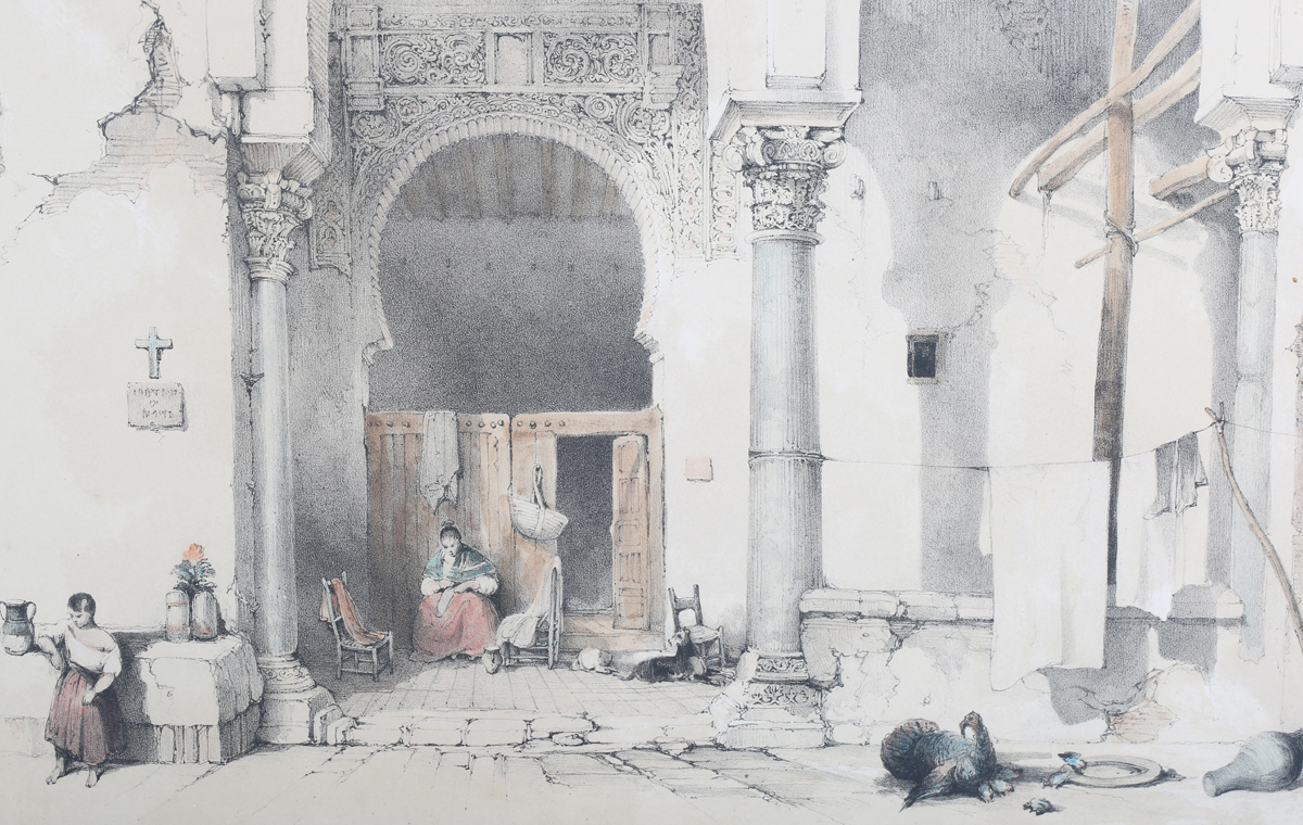 Louis Haghe, after David Roberts - 'The Mosque, Cordova' (Mosque-Cathedral of Córdoba), 19th century - Image 27 of 45
