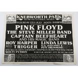 Blue Egg Printing and Design Ltd (printers/publishers) - 'Knebworth Park… Pink Floyd' (Poster for