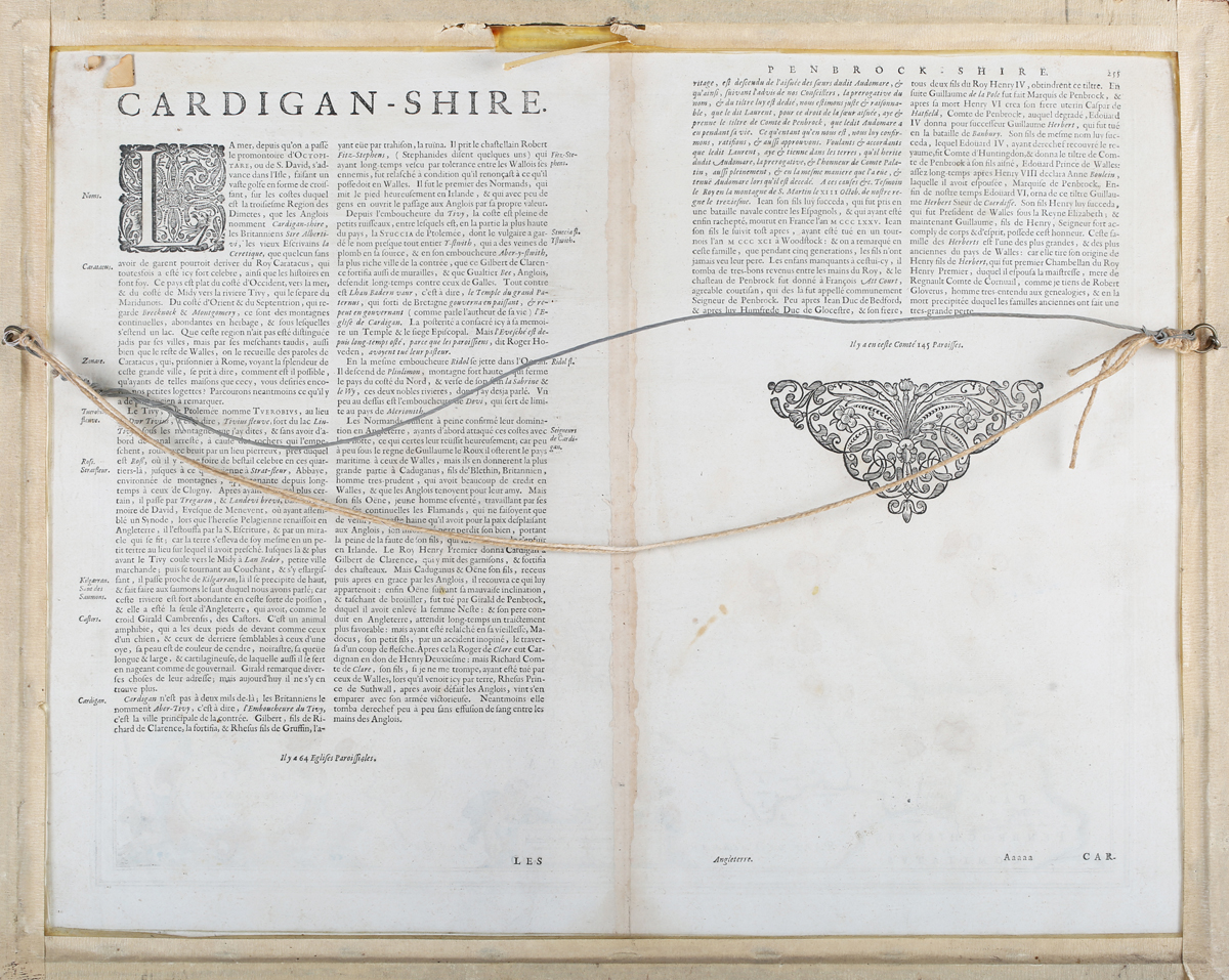 Joan Blaeu - 'Ceretica sive Cardiganensis comitatus; Anglis Cardigan Shire' (Map of the County of - Image 7 of 11