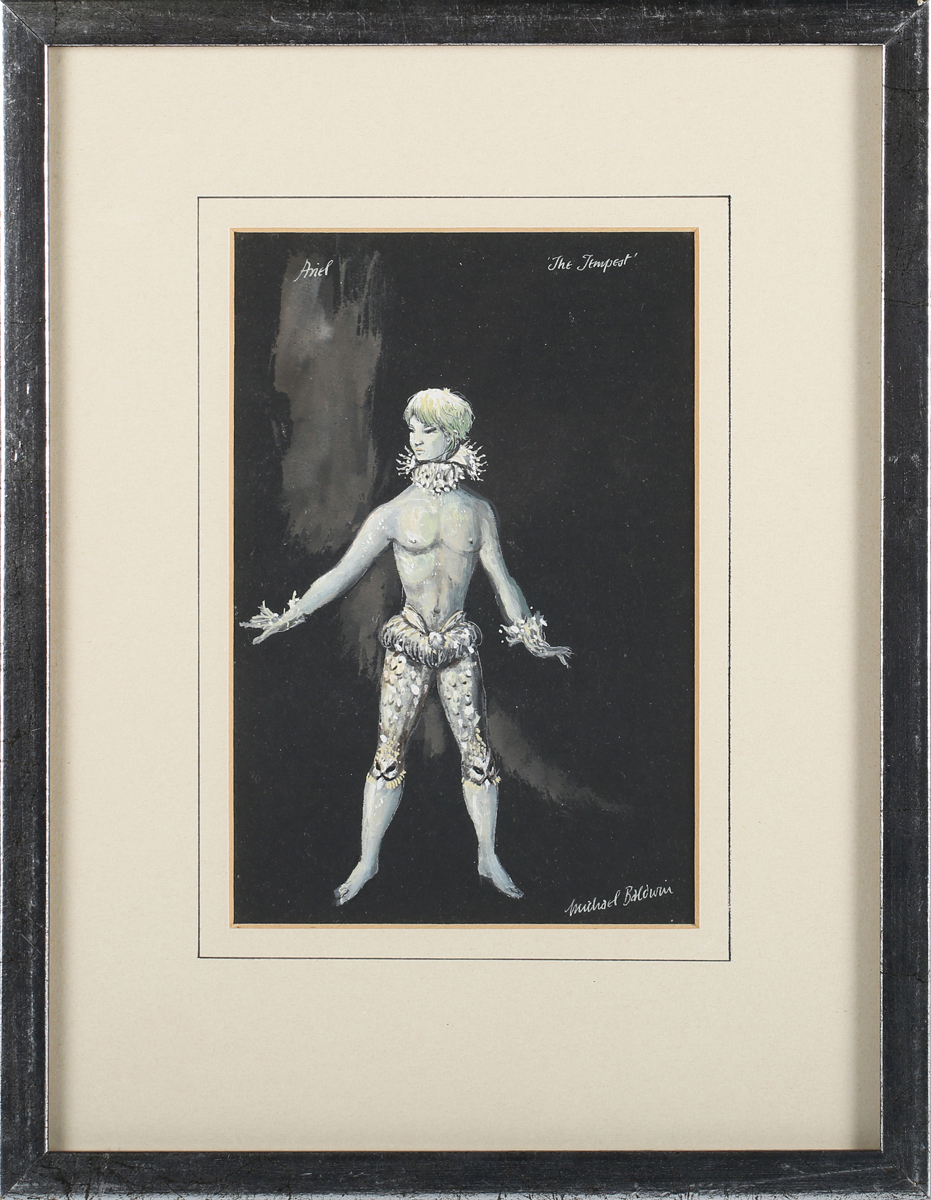 Michael Baldwin - Costume Designs for William Shakespeare's 'The Tempest', eighteen watercolours - Image 20 of 30