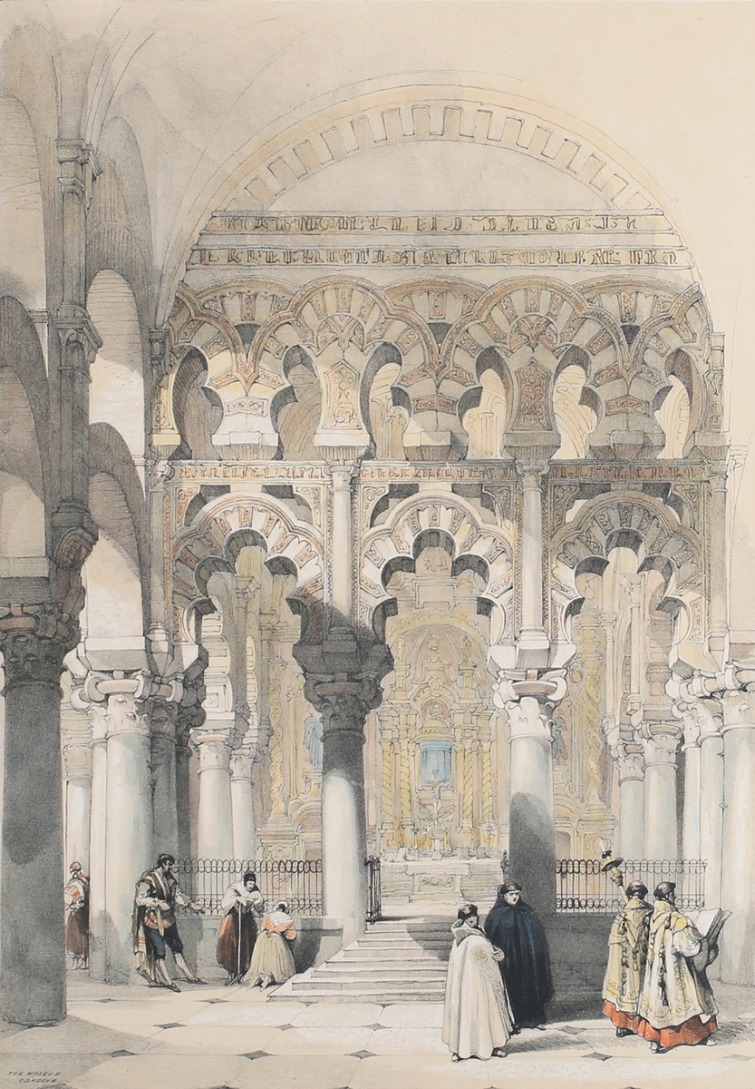 Louis Haghe, after David Roberts - 'The Mosque, Cordova' (Mosque-Cathedral of Córdoba), 19th century