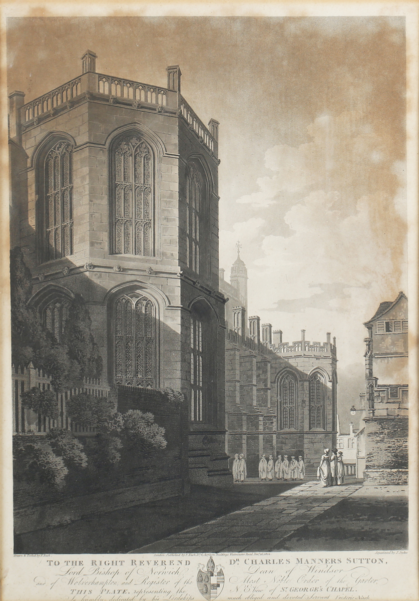 Thomas Rowlandson and Augustus Pugin - 'Hospital, Middlesex', etching with engraving and aquatint, - Image 20 of 26