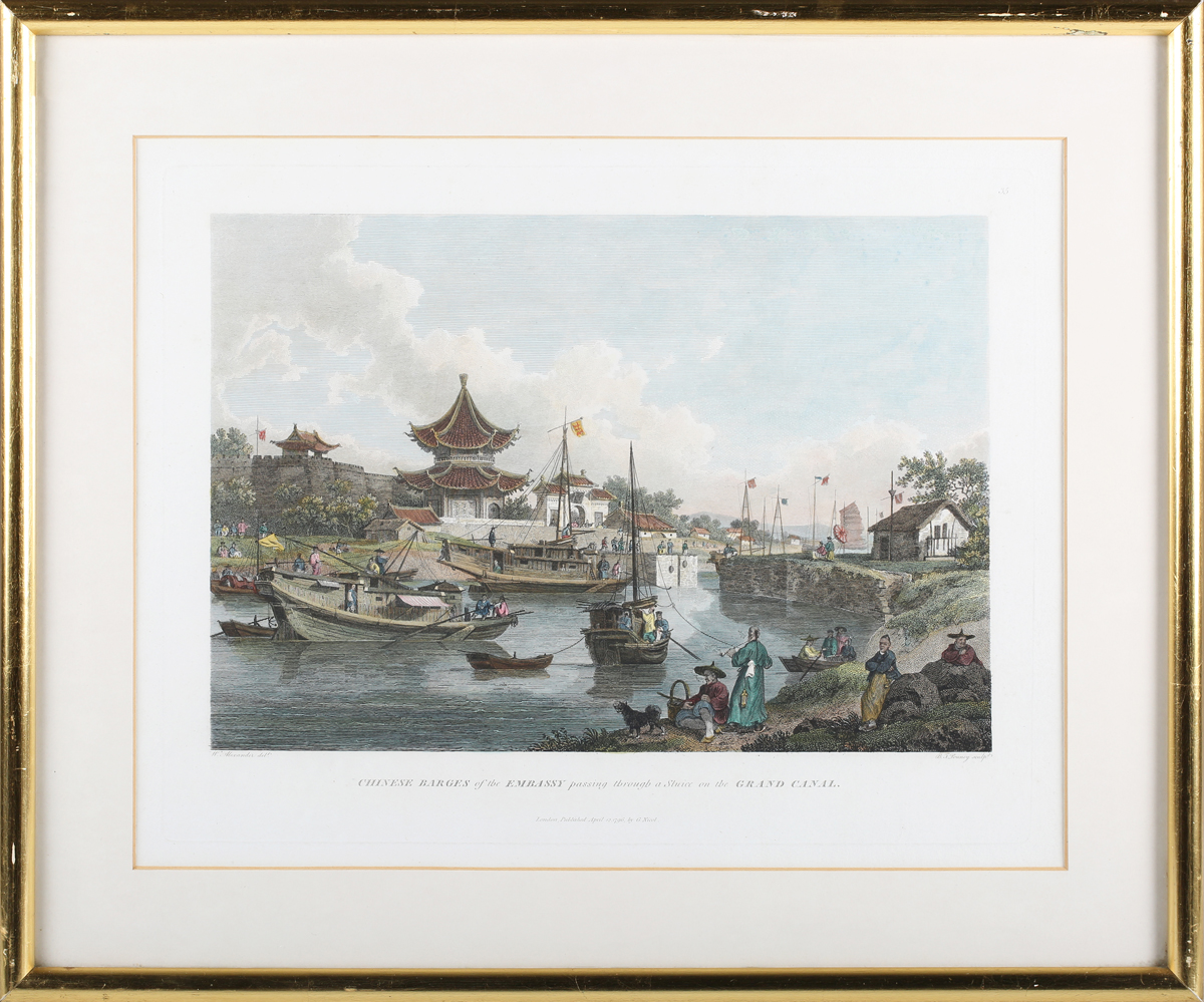 Benjamin Thomas Pouncy, after William Alexander - 'Chinese Barges of the Embassy passing through a - Image 28 of 28