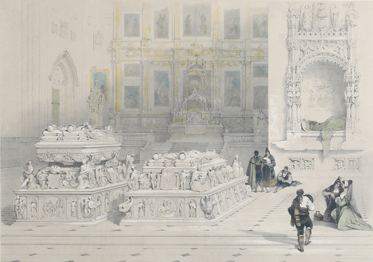 Louis Haghe, after David Roberts - 'The Mosque, Cordova' (Mosque-Cathedral of Córdoba), 19th century - Image 36 of 45
