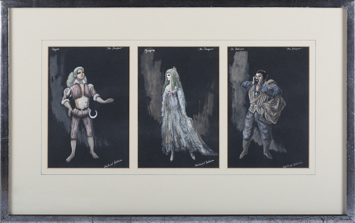 Michael Baldwin - Costume Designs for William Shakespeare's 'The Tempest', eighteen watercolours - Image 5 of 30