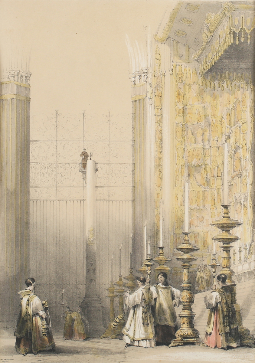 Louis Haghe, after David Roberts - 'The Mosque, Cordova' (Mosque-Cathedral of Córdoba), 19th century - Image 41 of 45