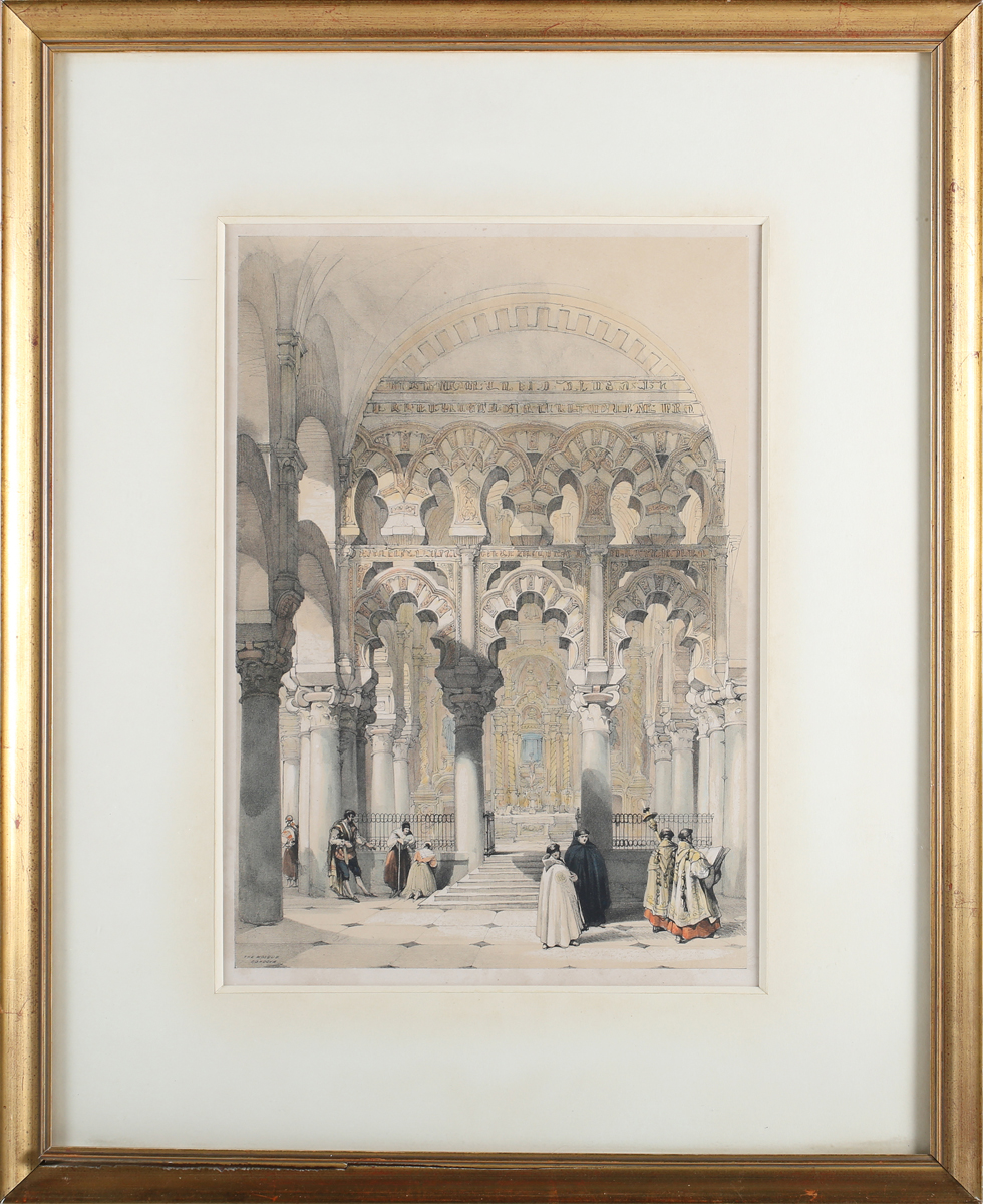 Louis Haghe, after David Roberts - 'The Mosque, Cordova' (Mosque-Cathedral of Córdoba), 19th century - Image 45 of 45