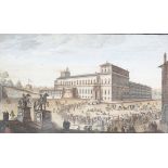 Smith, after Givanni Battista Falda - The Quirnal or Palace of the Pope on Mount Cavallo at Rome,