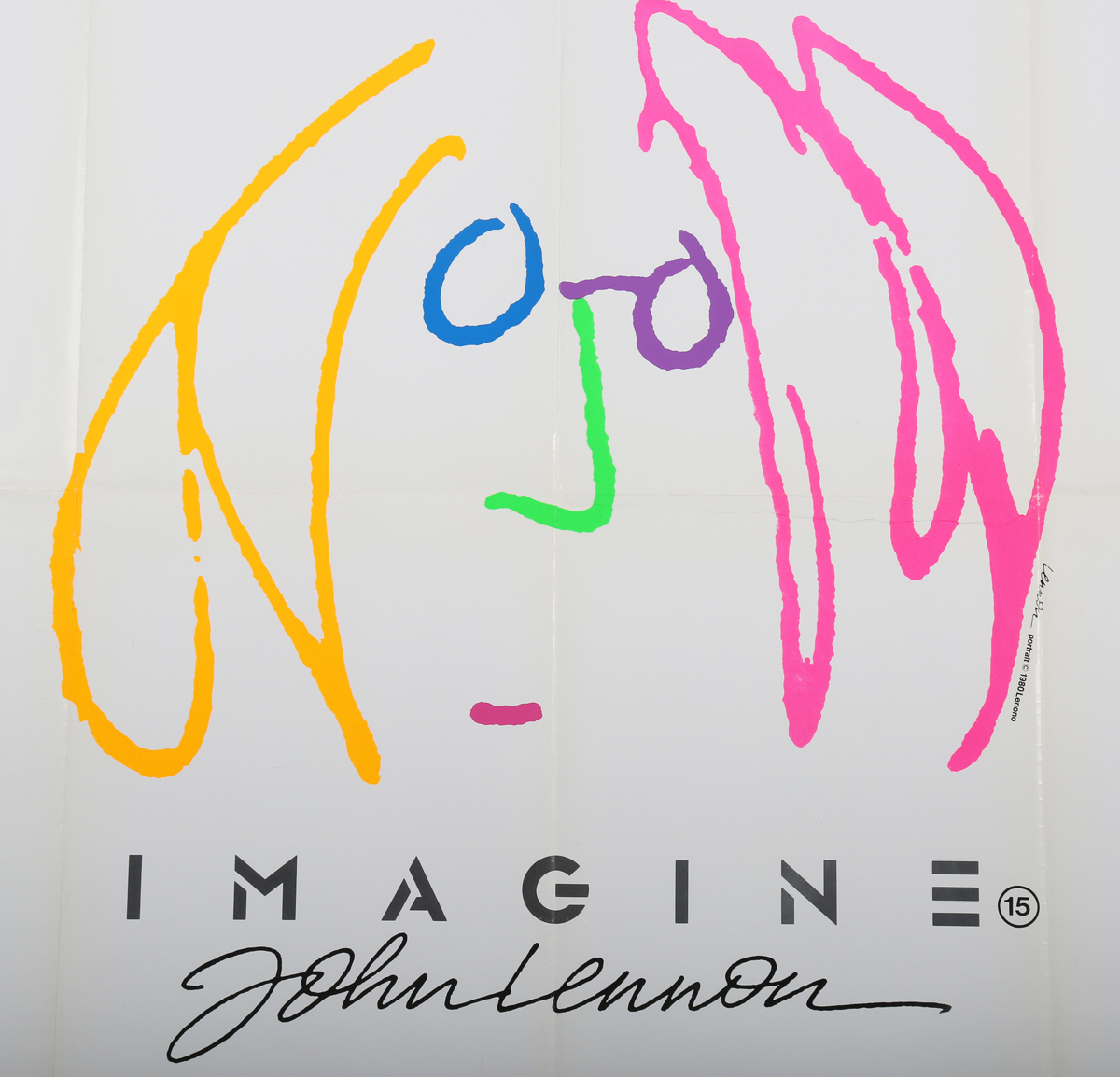Warner Bros Inc (publisher) - 'Imagine, John Lennon' (Quad Movie Poster), offset lithograph, - Image 16 of 17