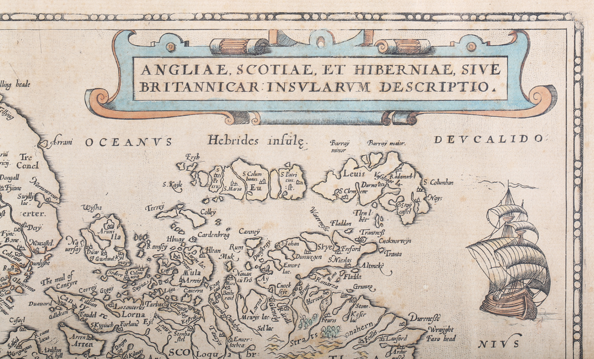 Franz Hogenberg - 'Angliae, Scotiae, Et Hiberniae' (Map of the British Isles), late 16th/early - Image 6 of 7
