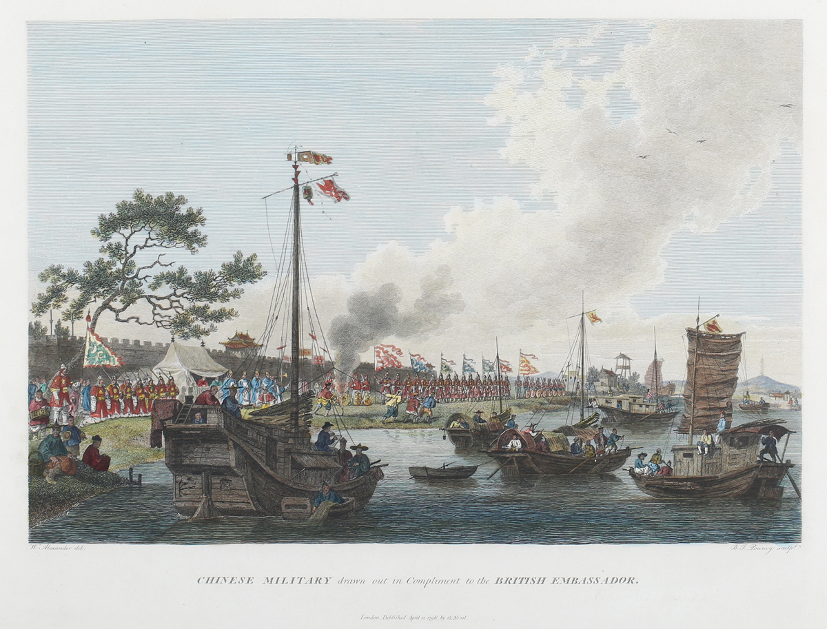 Benjamin Thomas Pouncy, after William Alexander - 'Chinese Barges of the Embassy passing through a - Image 22 of 28