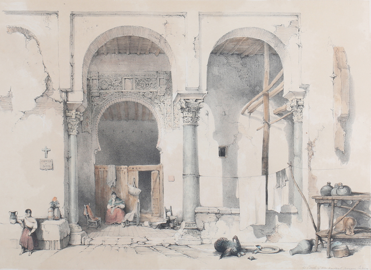 Louis Haghe, after David Roberts - 'The Mosque, Cordova' (Mosque-Cathedral of Córdoba), 19th century - Image 30 of 45