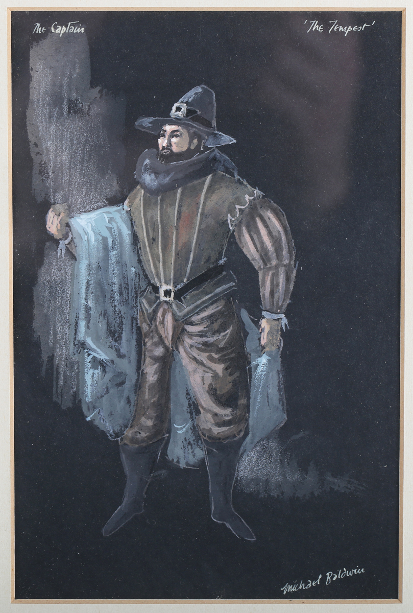 Michael Baldwin - Costume Designs for William Shakespeare's 'The Tempest', eighteen watercolours - Image 21 of 30