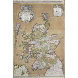Hubert Jaillot (publisher) - 'Le Royaume d'Escosse' (Map of Scotland), 17th century engraving with