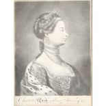 John Bowles (publisher) - 'Charlotte, Queen of Great Britain &c, &c', late 18th century mezzotint,