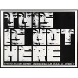 George Maciunas (designer) - 'This Is Not Here' (Poster for the Yoko Ono & John Lennon exhibition at