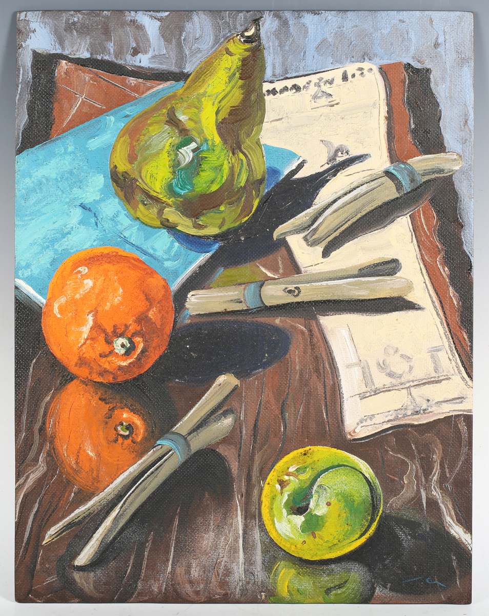Stanley Reginald Wilson - 'Clothes, Pegs, and African Fruit', 20th century oil on board, signed with - Image 12 of 12