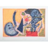 Corneille - '1948' (Abstract Composition), 20th century lithograph on wove paper, signed, titled and