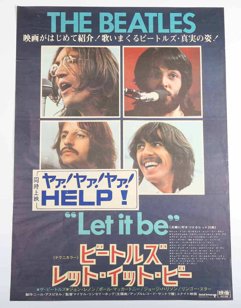 Apple Records (publisher) - 'Let it Be' (Japanese Movie Poster), offset lithograph, published