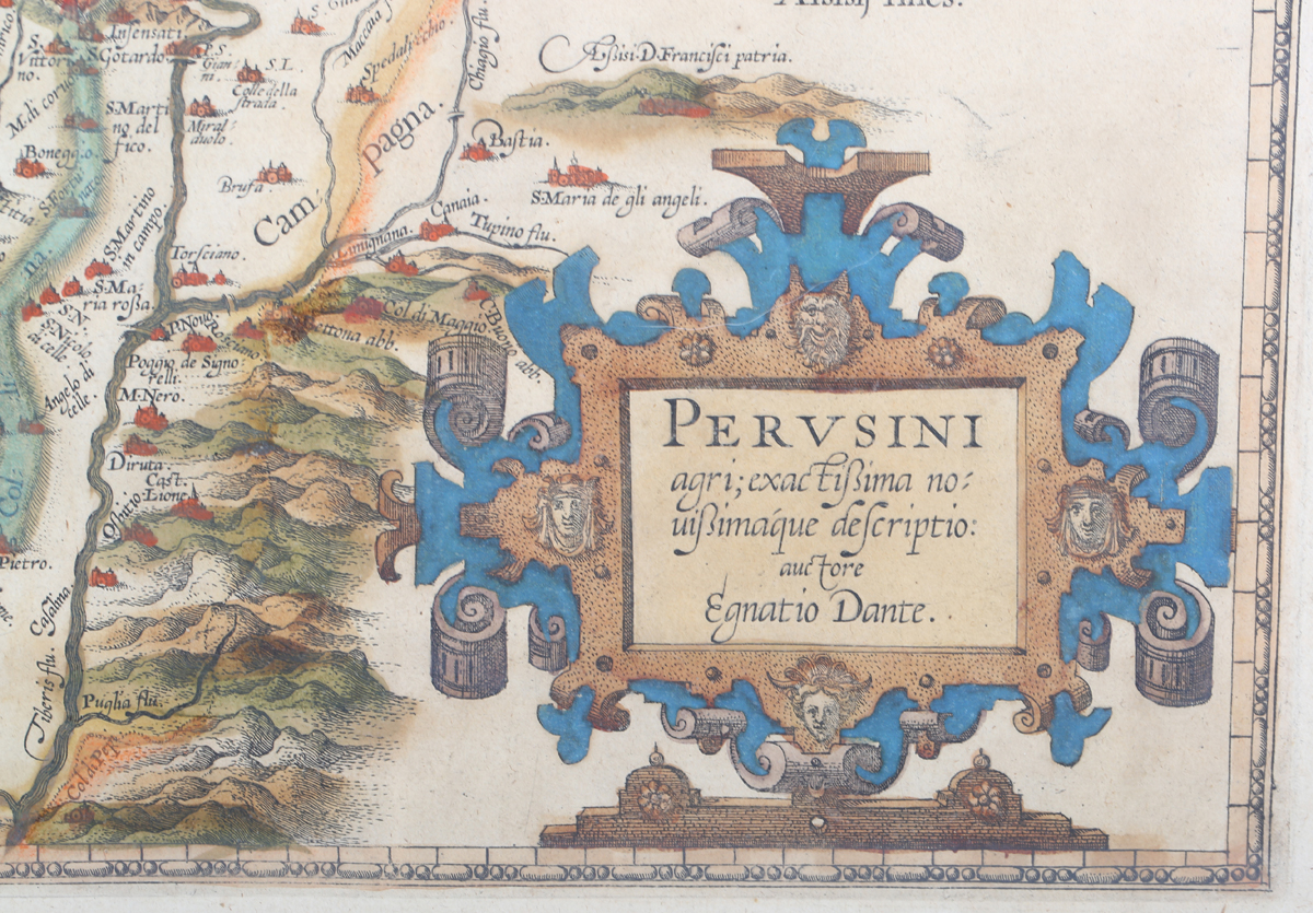 Mario Cartaro, after Egnatio Dante - 'Perusini' (Map of Perugia), late 16th/early 17th century - Image 5 of 6