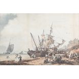 J. Hill, after Philip James de Loutherbourg - Brighthelmstone, Fishermen returning (Brighton) and