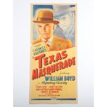W.E. Smith Ltd (printers) - 'Texas Masquerade' (Australian Movie Poster), lithograph, published