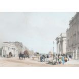 Thomas Shotter Boys - 'Hyde Park' and 'Piccadilly', two 19th century lithographs with hand-