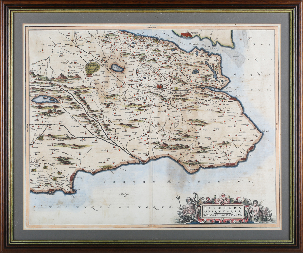 Joan Blaeu - 'Ceretica sive Cardiganensis comitatus; Anglis Cardigan Shire' (Map of the County of - Image 6 of 11