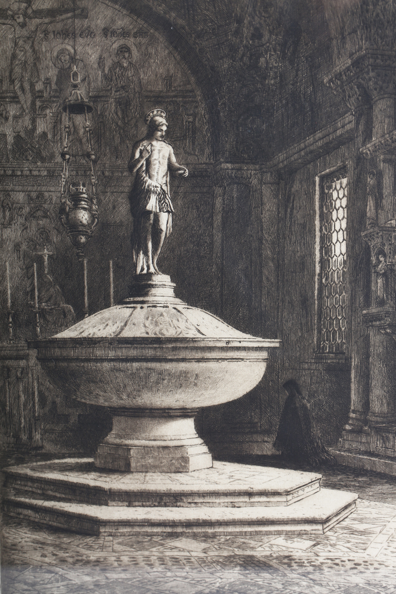 Axel Herman Haig - Statue of St John the Baptist (Baptismal Font in the Baptistry of St Mark's - Image 16 of 19