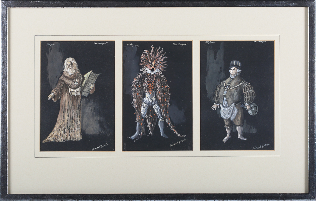 Michael Baldwin - Costume Designs for William Shakespeare's 'The Tempest', eighteen watercolours - Image 9 of 30