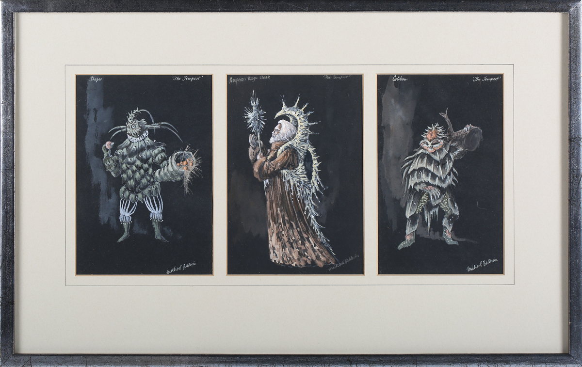 Michael Baldwin - Costume Designs for William Shakespeare's 'The Tempest', eighteen watercolours - Image 30 of 30