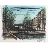 Bernard Buffet - 'Canal St. Martin', lithograph on wove paper, published by Collector's Guild, NYC