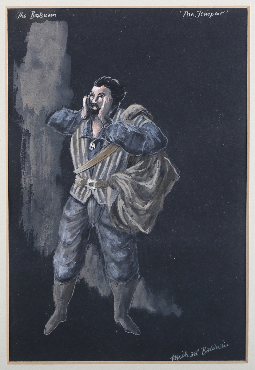 Michael Baldwin - Costume Designs for William Shakespeare's 'The Tempest', eighteen watercolours - Image 2 of 30