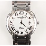 A Raymond Weil Othello stainless steel gentleman's bracelet wristwatch with quartz movement, the