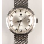 A Tissot Automatic Seastar stainless steel cased gentleman's bracelet wristwatch, the signed