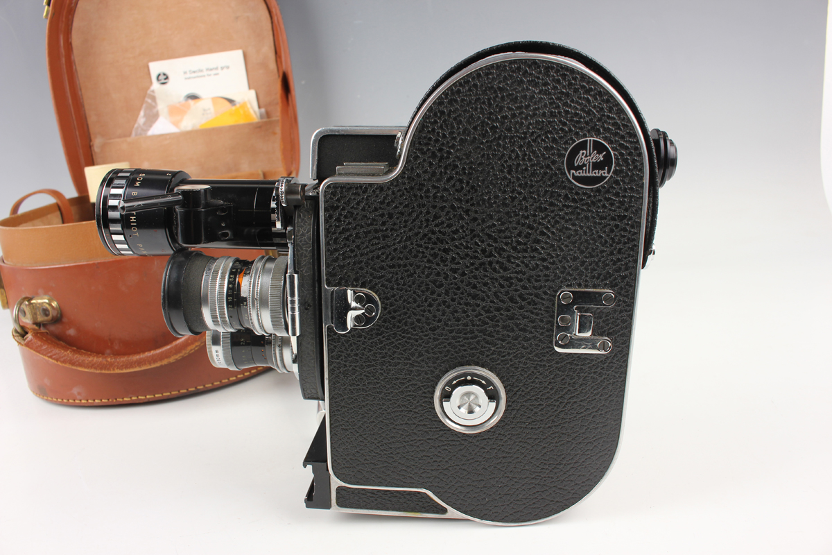 A Paillard Bolex H16 reflex movie camera, serial number 195634, fitted with Kern Paillard Switar 1: - Image 7 of 9