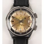 An Enicar Automatic Sherpa Super-Divette stainless steel circular cased gentleman's wristwatch,