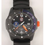 A Luminox Bear Grylls Never Give Up Carbonox cased diver's wristwatch with quartz movement, the
