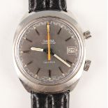 An Omega Chronostop steel cased gentleman's wristwatch, circa 1969, the signed jewelled 920