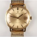 An Omega automatic 18ct gold circular cased gentleman's wristwatch, circa 1968, the signed