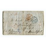 A collection of postal history in two albums plus loose, with Jly 1840 1d black plate 2, just 4