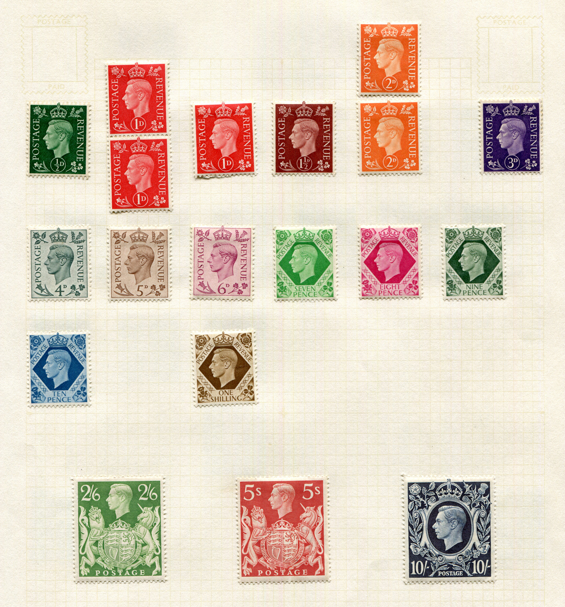 A collection of various World Stamp albums with Great Britain 1939 10sh dark blue mint, decimal mint - Image 5 of 9