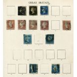 A collection of Great Britain stamps in two Windsor albums plus one other with 1840 1d black and