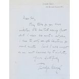 AUTOGRAPHS. An album of tipped-in and mounted autograph and typed letters, most signed, and