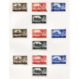 A collection of Great Britain stamps in an album decimal definitives, including high values mint