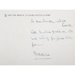 AUTOGRAPH, KING CHARLES III. A signed copy of 'HRH The Prince of Wales Watercolours' published by