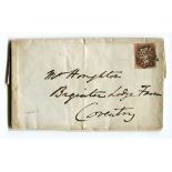 A collection of Great Britain stamps in stock book, with 1840 1d black used, 2d blue on Jan 1842