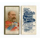 A set of 25 Taddy 'Royalty Series' cigarette cards, together with 9 Taddy 'Territorial Regiments',
