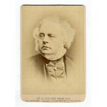 PHOTOGRAPHS. An album containing 23 cabinet cards, some of famous people, including John Bright,